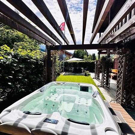 The Swiss Paradise 2 Apartment With Garden, Whirlpool, And Mountain Panorama Wirzweli Extérieur photo