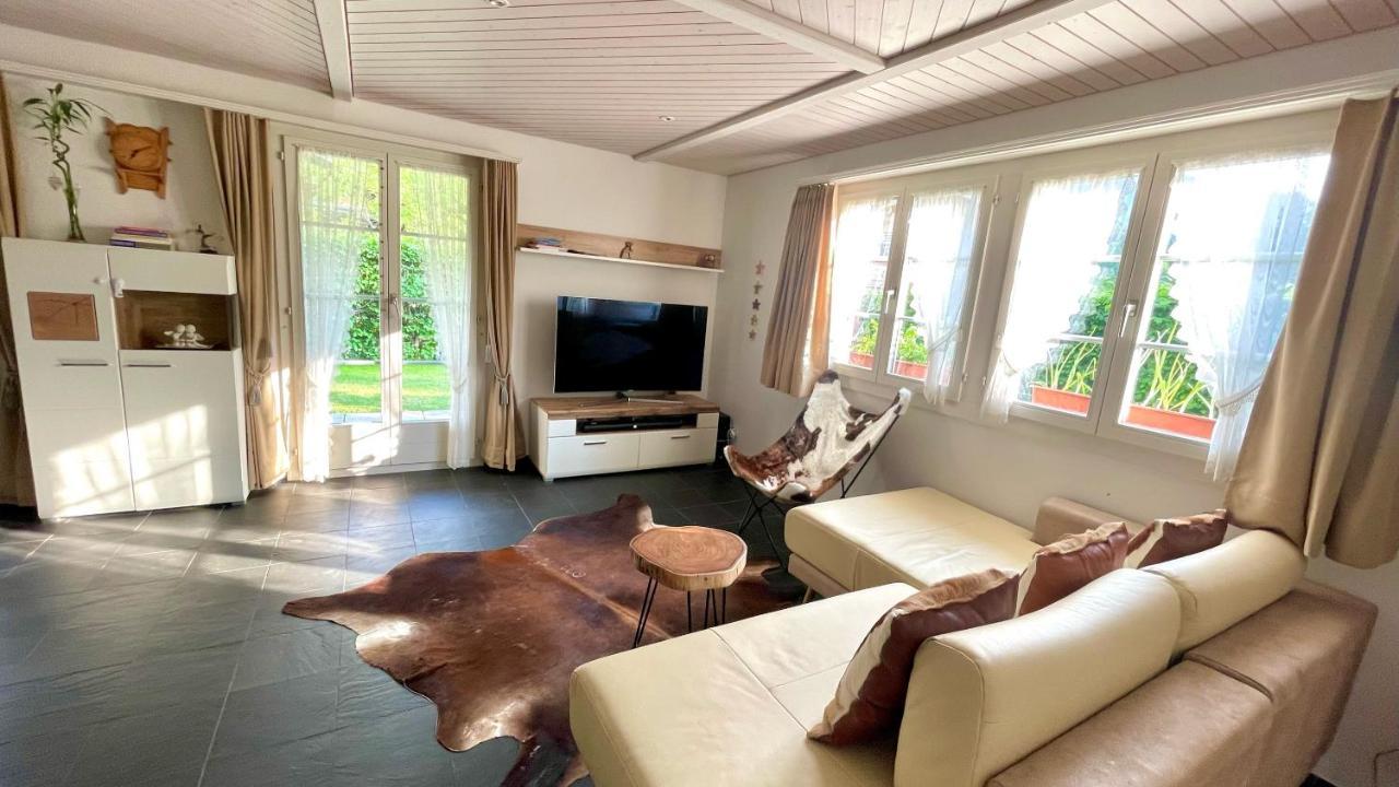 The Swiss Paradise 2 Apartment With Garden, Whirlpool, And Mountain Panorama Wirzweli Extérieur photo