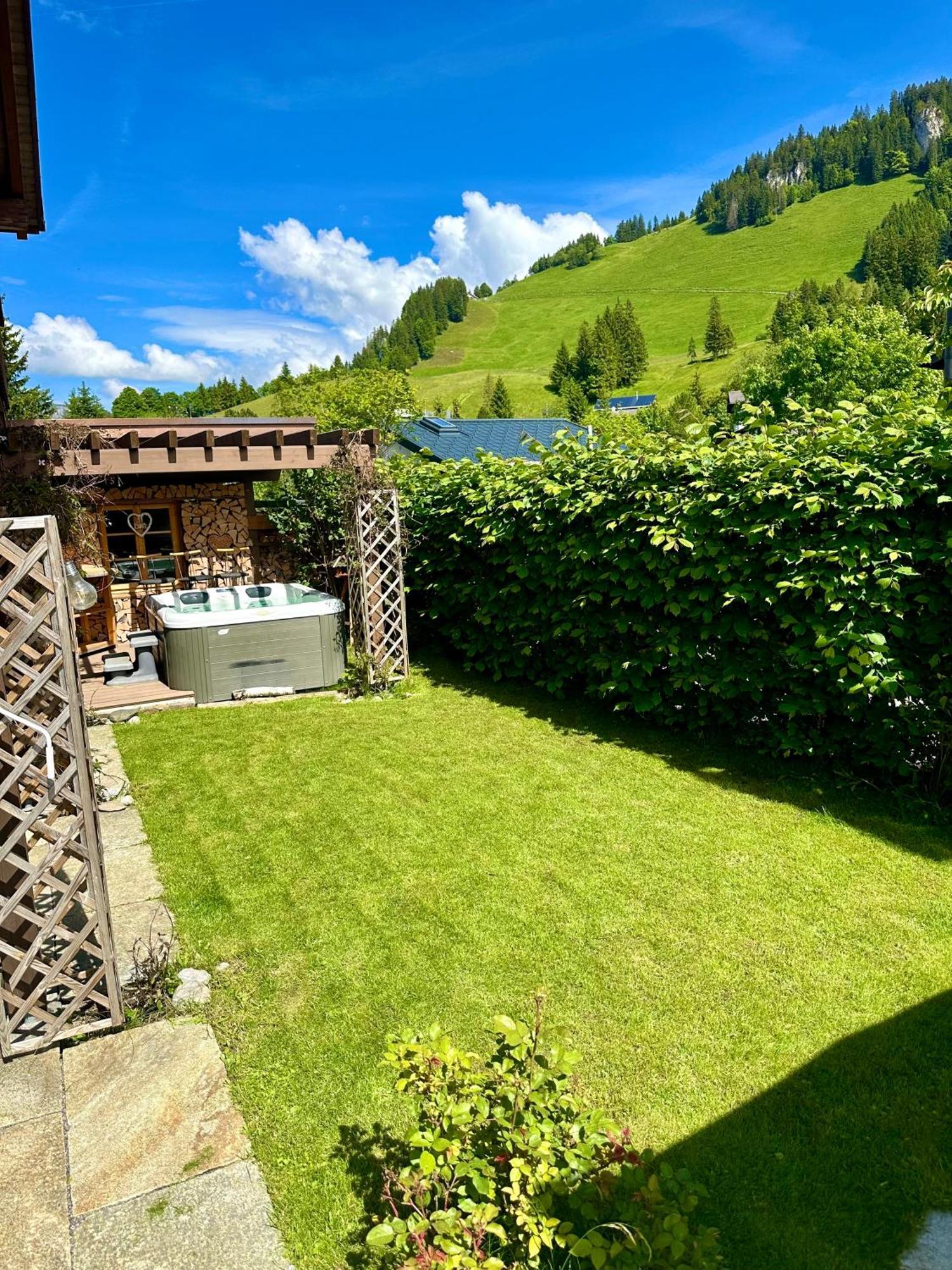 The Swiss Paradise 2 Apartment With Garden, Whirlpool, And Mountain Panorama Wirzweli Extérieur photo