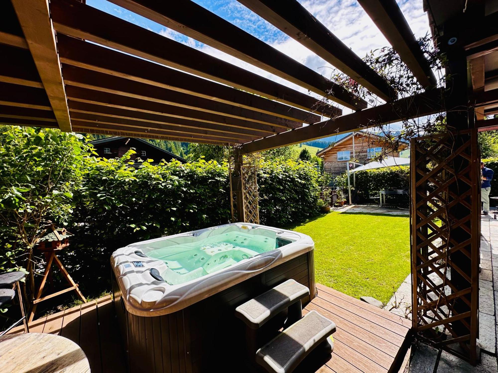 The Swiss Paradise 2 Apartment With Garden, Whirlpool, And Mountain Panorama Wirzweli Extérieur photo